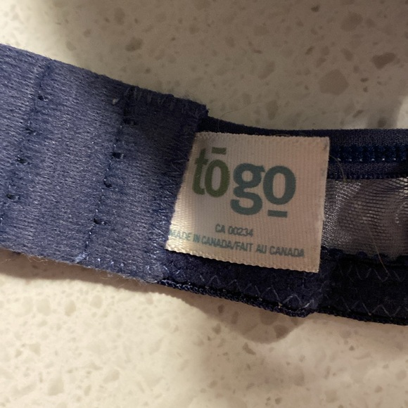 Y2K denim blue sheer mesh gem star sparkle sequin bra and panty set - Picture 3 of 6